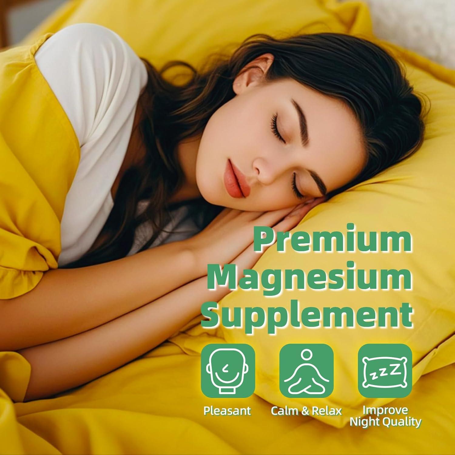 M inch Magnesium Glycinate Liquid, High Absorption Magnesium Liquid Drops with Cellulose Fiber, Bromelain, Vitamin B6, C, D, Zinc, Magnesium Supplement for Kids and Adults, Pineapple Flavor, 2 Pack - M inch