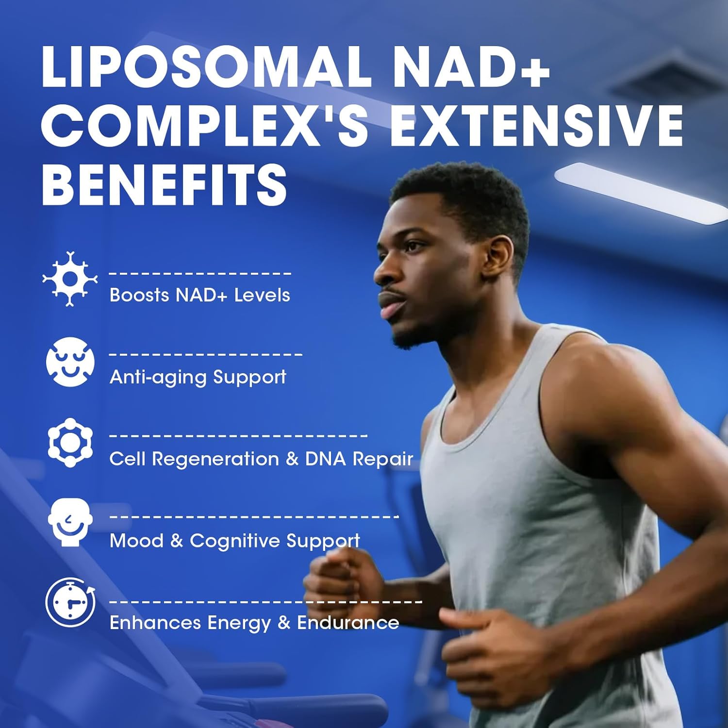 NAD+ Supplement, Liposomal NAD+ Supplement with Resveratrol for Energy, Anti-Aging, Cell Regeneration Support, Nicotinamide Riboside, L-Theanine, Turmeric, Quercetin, Highest Absorption, 120 Capsules - M inch