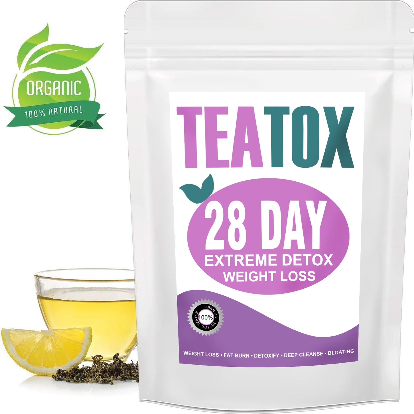 Minch Detox Tea, Natural Organic Weight Loss Tea, 28 Day Tea Bag