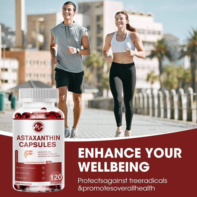Minch Astaxanthin Capsules With Epa & Dha Supports Eye Cardiovascular Joint And Skin Health And Immunity Accelerates Metabolism - M inch