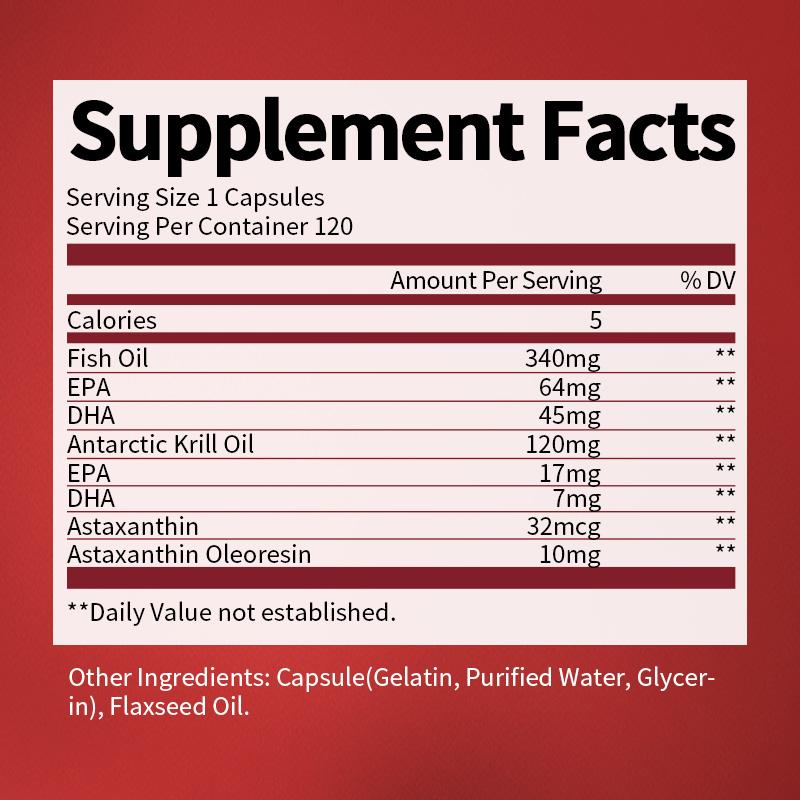Minch Astaxanthin Capsules With Epa & Dha Supports Eye Cardiovascular Joint And Skin Health And Immunity Accelerates Metabolism - M inch