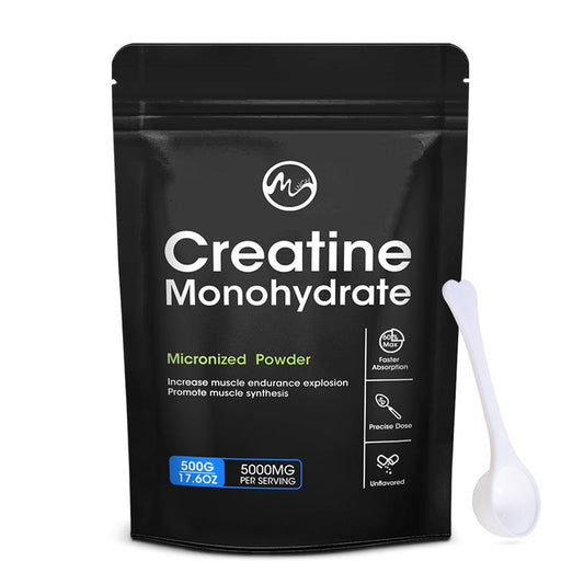 Creatine Monohydrate Micronized Powder Energy Performance Whey Proteins for Muscle Mass Workout Recovery Men‘s Energy Supplement - M inch