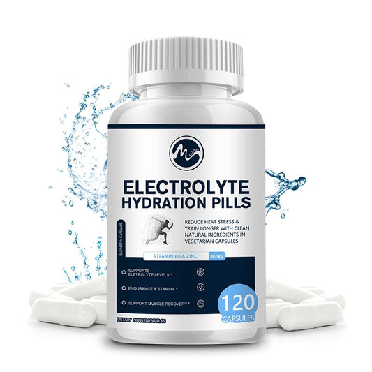 Electrolyte Capsules with Energy Essential Salt Boost Absorption & Endurance Muscle Recovery Sports Recovery Zinc,sodium,vitamin - M inch