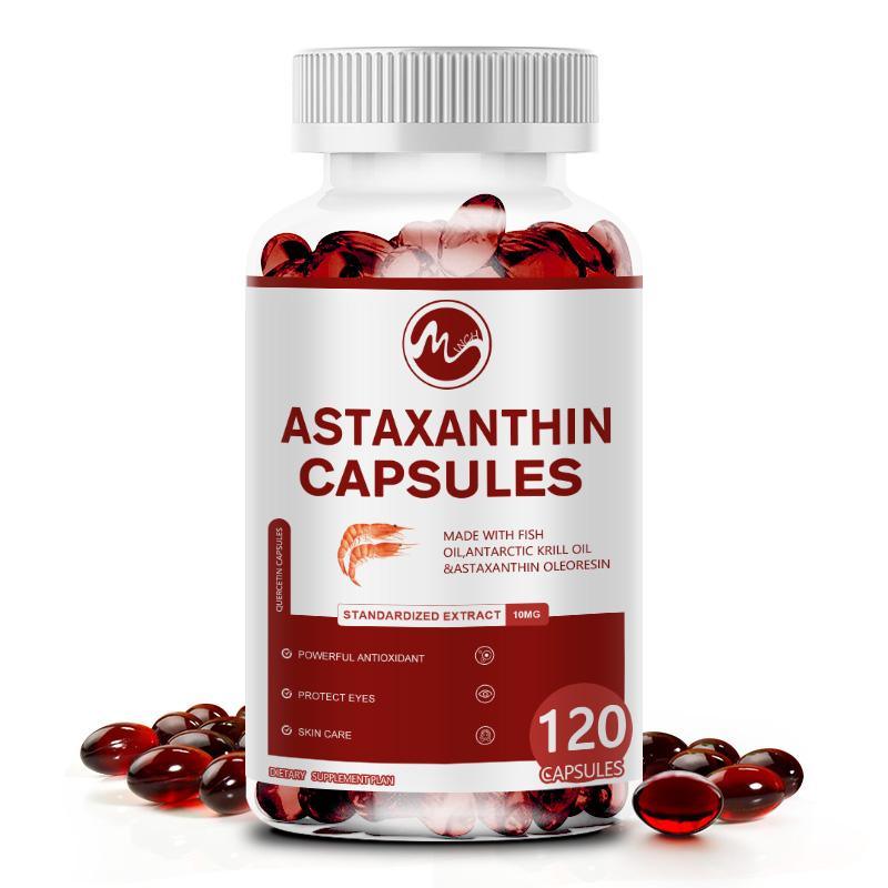 Minch Astaxanthin Capsules With Epa & Dha Supports Eye Cardiovascular Joint And Skin Health And Immunity Accelerates Metabolism - M inch