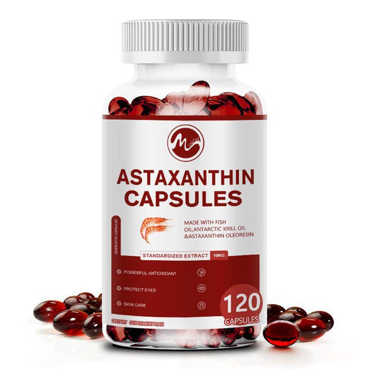 Minch Astaxanthin Capsules With Epa & Dha Supports Eye Cardiovascular Joint And Skin Health And Immunity Accelerates Metabolism - M inch
