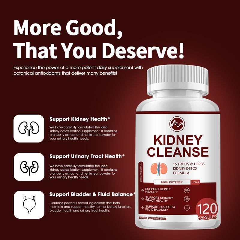 Minch Premium Kidney Cleansing Supplement Support Formula with Cranberry Extract Helps Healthy Kidneys and Urinary Tract Support - M inch