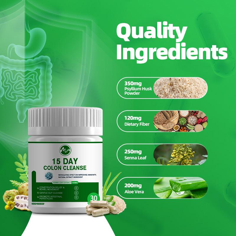 M inch Colon Cleanse Capsules 15 days