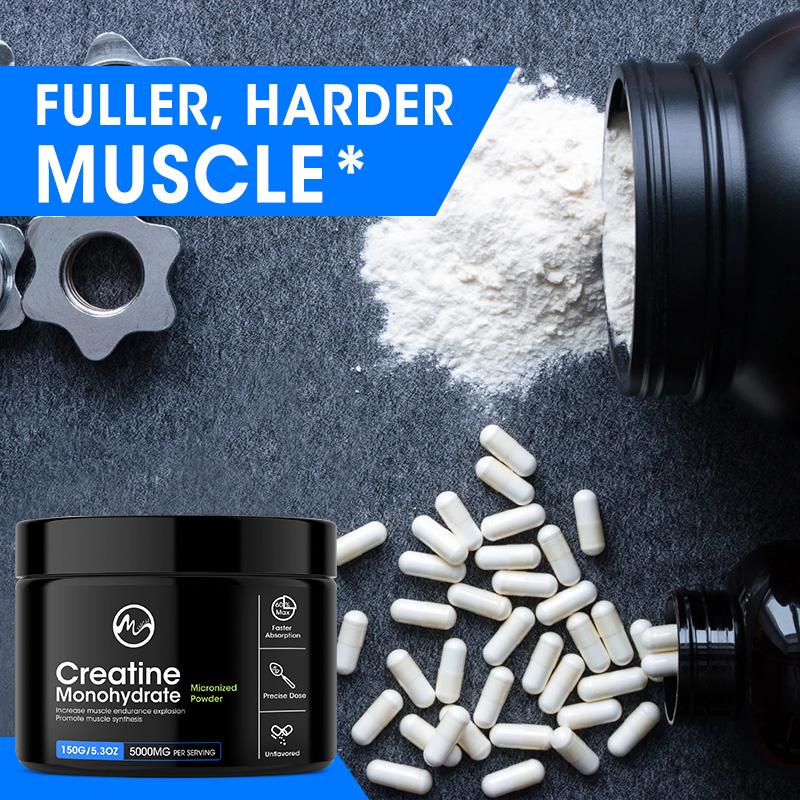 Creatine Monohydrate Powder, Energy Performance Whey Proteins for Muscle Mass Workout Recovery Men‘s Energy Supplement - M inch