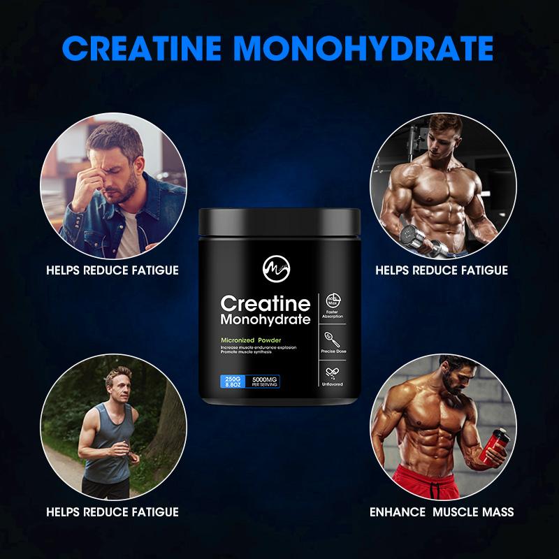 Creatine Monohydrate Powder, Energy Performance Whey Proteins for Muscle Mass Workout Recovery Men‘s Energy Supplement - M inch