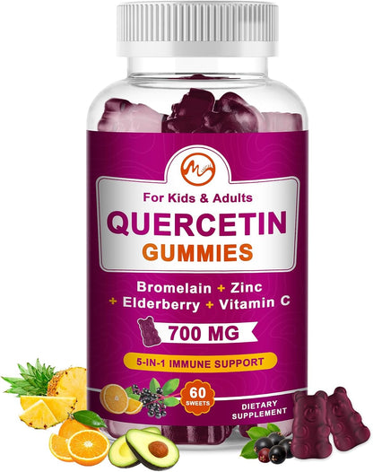Quercetin Gummies 700mg bottle front view