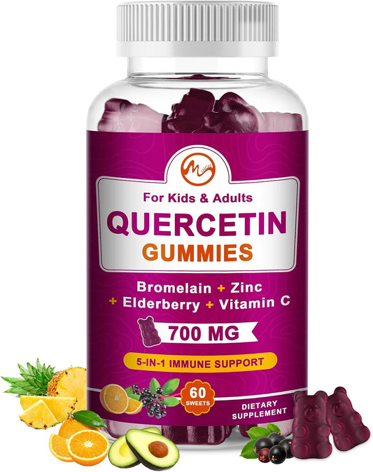 Quercetin Gummies 700mg bottle front view