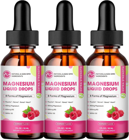 90-Day Supply Magnesium Complex - 3 Bottles with Dropper