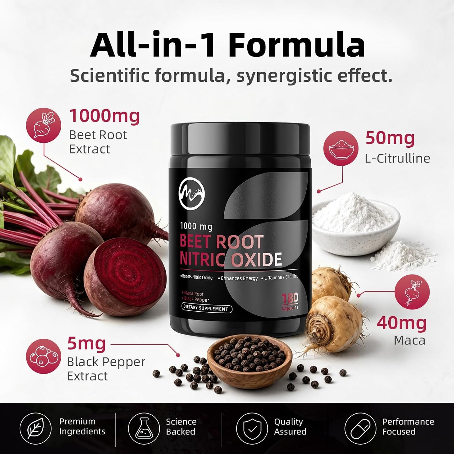 Beet Root Capsules - 180 Capsules