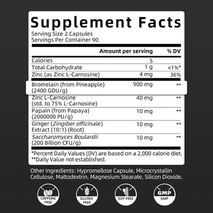 Bromelain 2400 GDU 900 mg, Supports Digestion & Joint Comfort