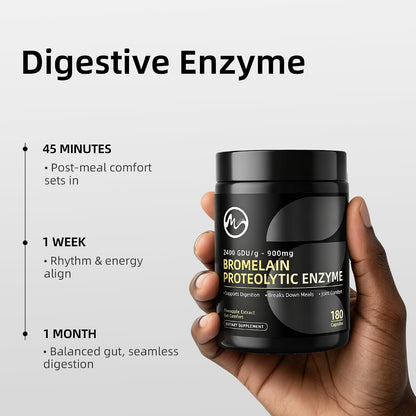 Bromelain 2400 GDU 900 mg, Supports Digestion & Joint Comfort