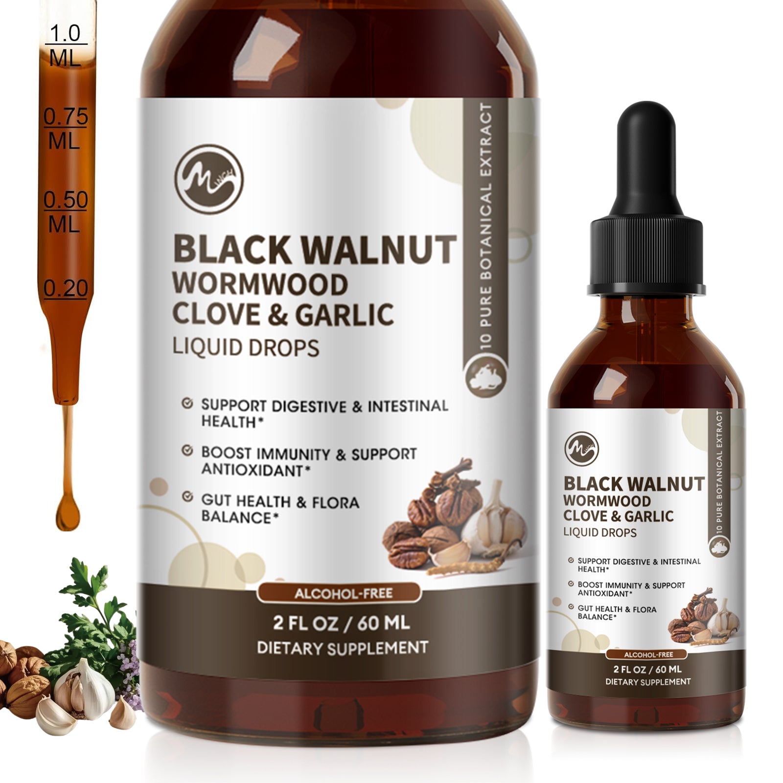 Minch Black Walnut & Wormwood Tincture with liposomal delivery for maximum absorption