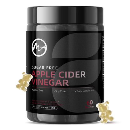 Apple Cider Vinegar Gummies,w/Vitamin B12, Energy and Immune Support Supplement, 60 Gummies