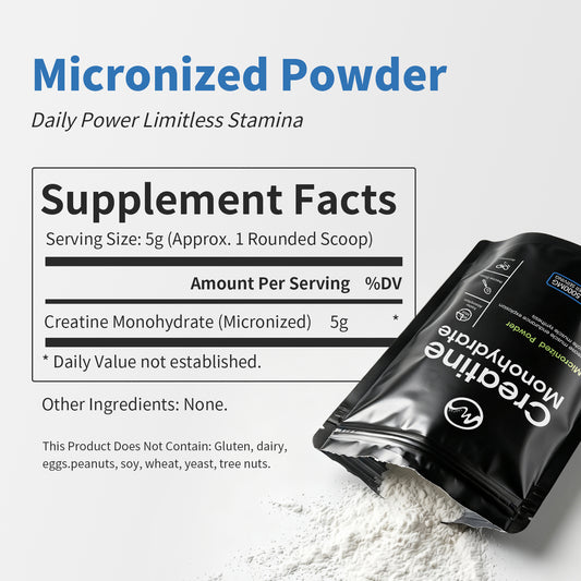 Creatine Monohydrate Micronized Powder Energy Performance Whey Proteins for Muscle Mass Workout Recovery Men‘s Energy Supplement