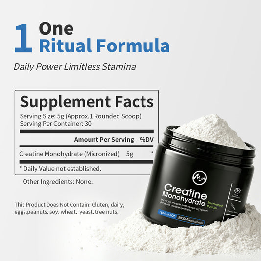 Creatine Monohydrate Powder, Energy Performance Whey Proteins for Muscle Mass Workout Recovery Men‘s Energy Supplement