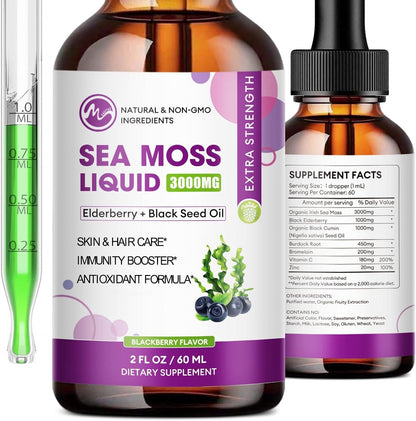 Irish Sea Moss Liquid Drops for Joint, Digestion, Immune Support