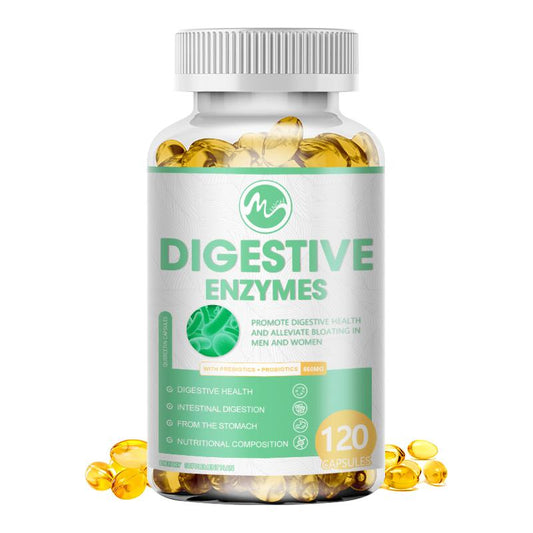 Digestive Enzyme 860mg Capsules with Probiotics Support Better Digestion & Lactose Absorption Reduce Bloating Enhance Immune System