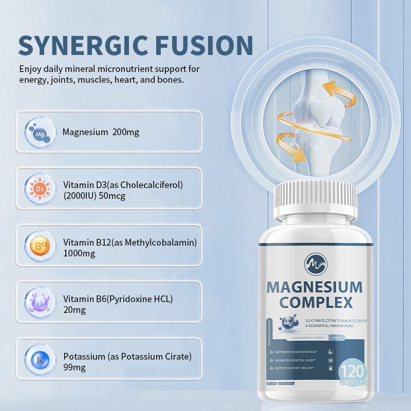 MINCH Magnesium Complex with Vitamin D and Zinc Supplements