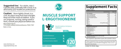 M inch L-ergothioneine 5mg Capsules Muscle Support