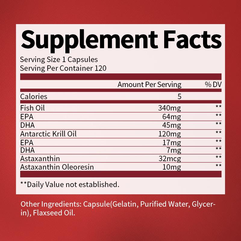 Minch Astaxanthin Capsules With Epa & Dha Supports Eye Cardiovascular Joint And Skin Health And Immunity Accelerates Metabolism