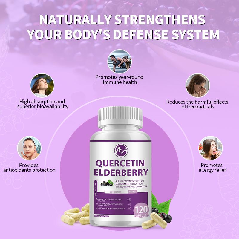 Quercetin Elderberry Capsules for anti-aging