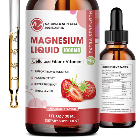 Strawberry flavoured magnesium drops Liquid