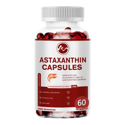 Minch Astaxanthin Capsules With Epa & Dha Supports Eye Cardiovascular Joint And Skin Health And Immunity Accelerates Metabolism