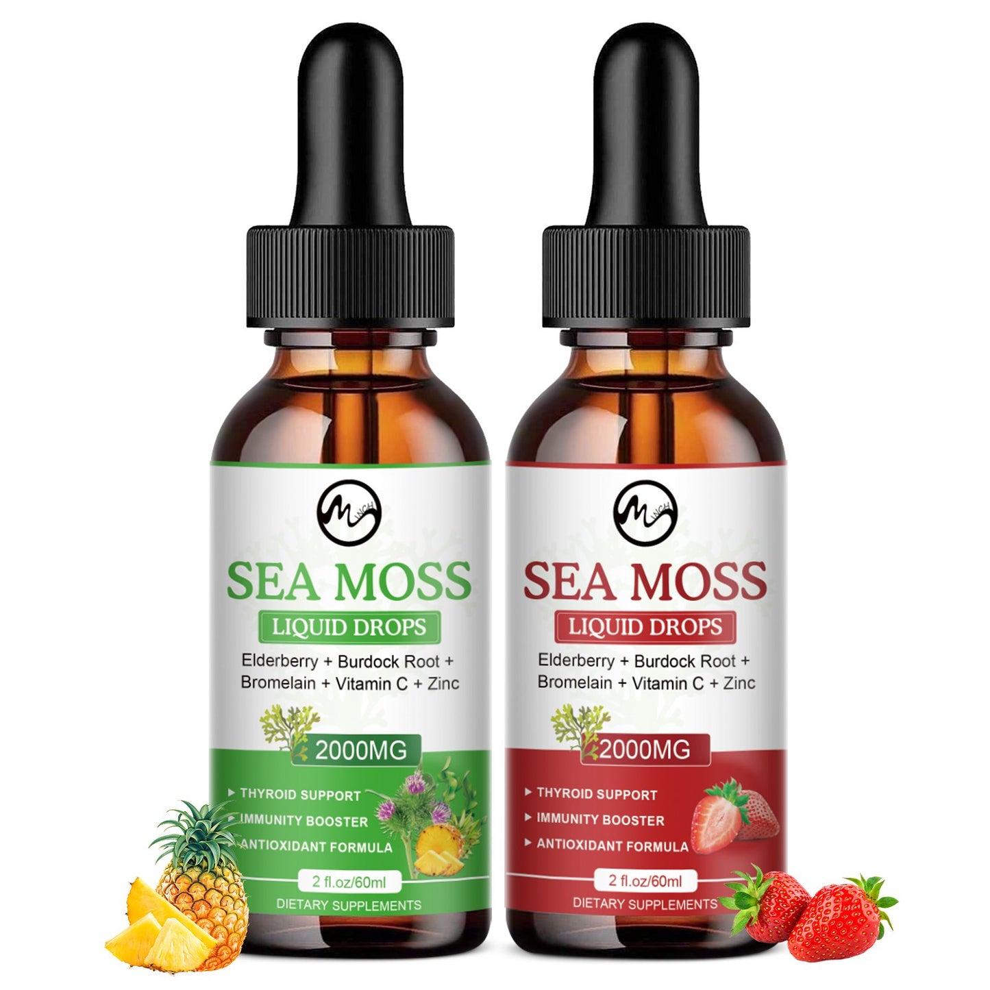 Sea Moss Liquid Drops Dietary Supplements 60ml