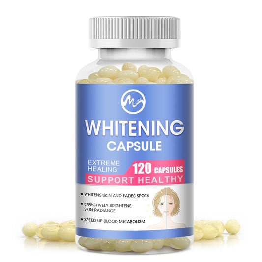 Minch Whitening Capsules Glutathione Softgels Effective Skin Lightening Supplement Dark Spots Melasma Acne Scar Remover Hyperpigmentation Treatment Anti-Aging Antioxidant