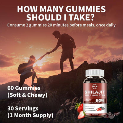 M inch Shilajit 800mg Gummies