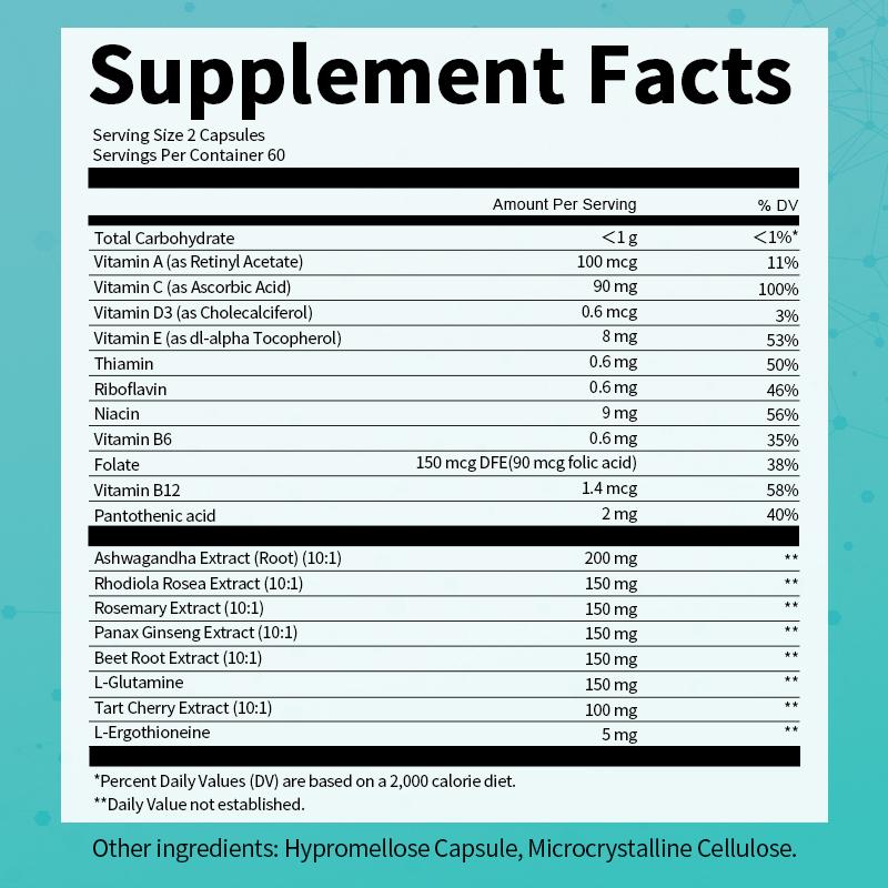 M inch L-ergothioneine 5mg Capsules Muscle Support