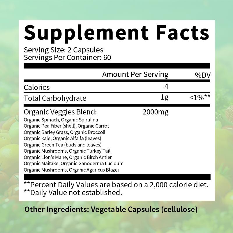 Organic Super Veggies Capsules