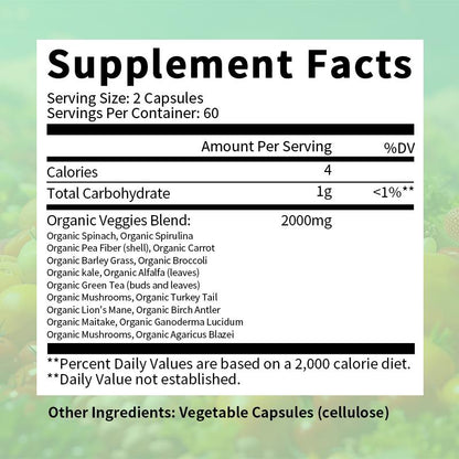 Organic Super Veggies Capsules