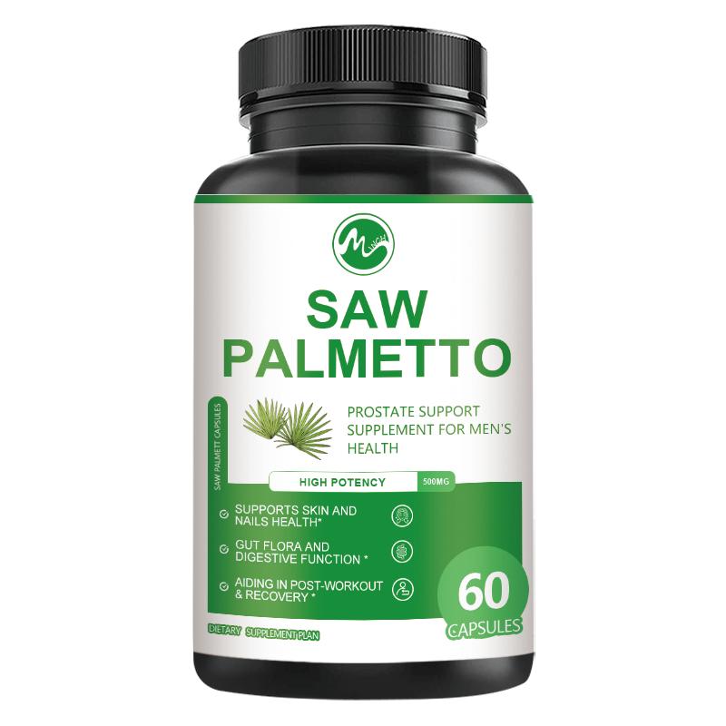 Saw Palmetto Capsules Supplement for Men's Health