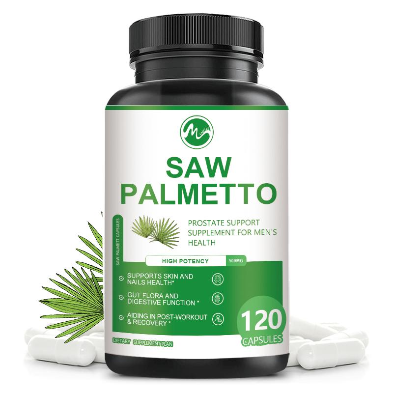 Saw Palmetto Capsules Supplement for Men's Health