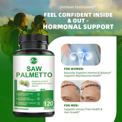 Saw Palmetto Capsules Supplement for Men's Health