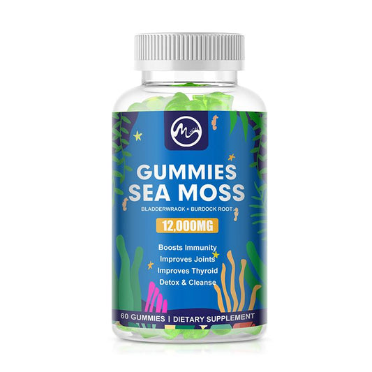 Naturals Sea Moss Gummies - Natural Irish Sea Moss and Bladderwrack with Burdock Gummy