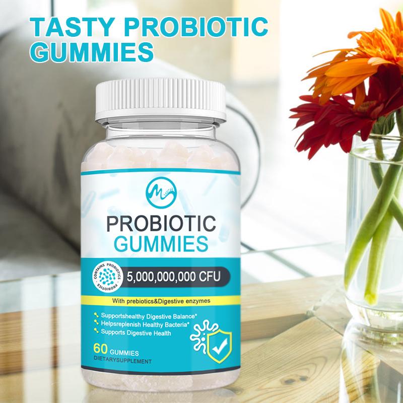 Probiotic Gummies Daily Immune Support Digestive Gummy 5 Billion CFU Gut Supplement Weight Loss Products 60pcs